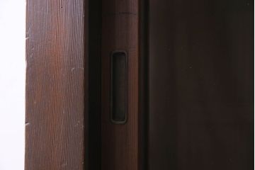 アンティーク家具　和製アンティーク　六尺　二段重ね関西収納棚(戸棚、水屋箪笥、ガラスケース)