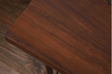 アンティーク家具　和製アンティーク　ケヤキ材一枚板!古材の質感が味わい深い鉄脚テーブル(作業台、アイアンテーブル)