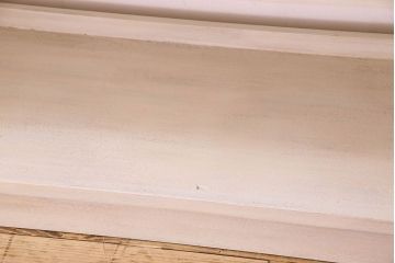 アンティークペイント家具　特大!ホワイトカラーが素敵な本棚(飾り棚、ディスプレイラック)