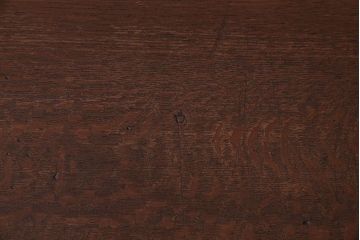 レトロ家具　昭和レトロ　ナラ材一枚板 古材の質感が味わい深い鉄脚ベンチ(長椅子、アイアンベンチ)(1)