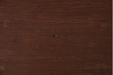 レトロ家具　昭和レトロ　ナラ材一枚板 古材の質感が味わい深い鉄脚ベンチ(長椅子、アイアンベンチ)(3)