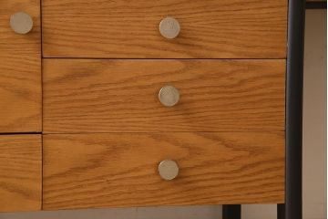 ペイント家具　洗練されたデザインが素敵な片袖机(デスク、在宅ワーク、在宅用学習机)