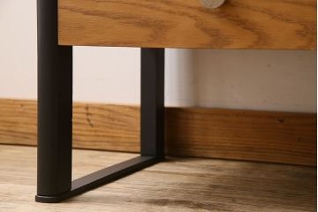 ペイント家具　洗練されたデザインが素敵な片袖机(デスク、在宅ワーク、在宅用学習机)