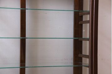 アンティーク家具　和製アンティーク　タバコ屋で使われていた薄型ガラスケース(ショーケース、収納棚、陳列棚)