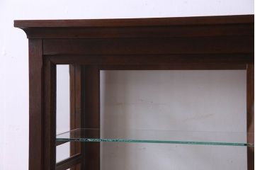 アンティーク家具　和製アンティーク　タバコ屋で使われていた薄型ガラスケース(ショーケース、収納棚、陳列棚)