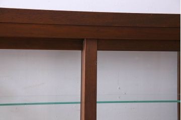 アンティーク家具　和製アンティーク　タバコ屋で使われていた薄型ガラスケース(ショーケース、収納棚、陳列棚)