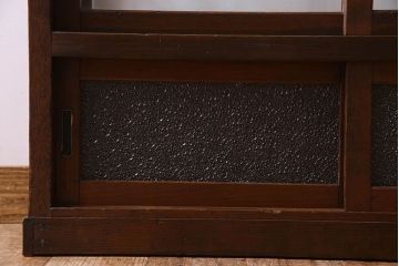 アンティーク家具　和製アンティーク　タバコ屋で使われていた薄型ガラスケース(ショーケース、収納棚、陳列棚)