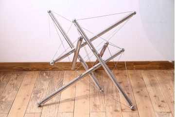 中古　Cassina(カッシーナ)製　714　ガラステーブル(センターテーブル、ダイニングテーブル)(定価約67万円)