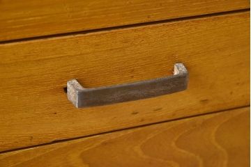 【U様ご成約済み】昭和レトロ　可愛らしい脚のデザインが素敵なガラスケース(ショーケース、飾り棚、陳列棚)