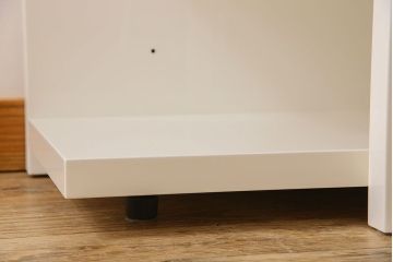中古　Cassinaixc.(カッシーナイクスシー)　264 MEX(メックス)　左バーティカルロッド　ブックシェルフ・グロッシーホワイト(ブックケース、本棚、収納棚)(定価約75万円)