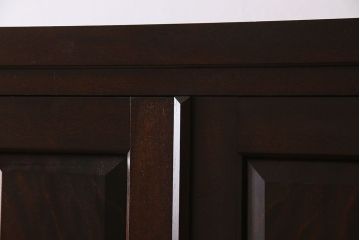中古　松本民芸家具　D型洋服タンス(ワードローブ、衣装箪笥、収納棚)