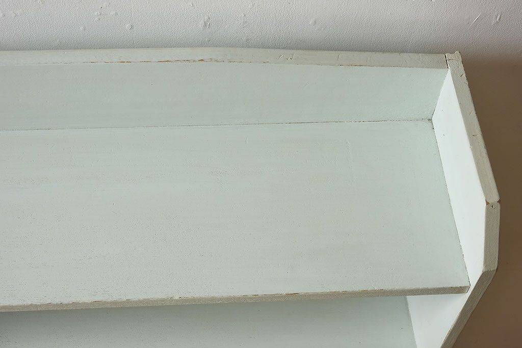 ペイント家具　さわやかなカラーが素敵な本棚(飾り棚、収納棚、ディスプレイラック、ブックケース)