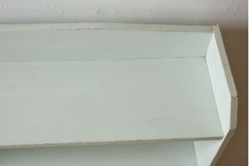 ペイント家具　さわやかなカラーが素敵な本棚(飾り棚、収納棚、ディスプレイラック、ブックケース)