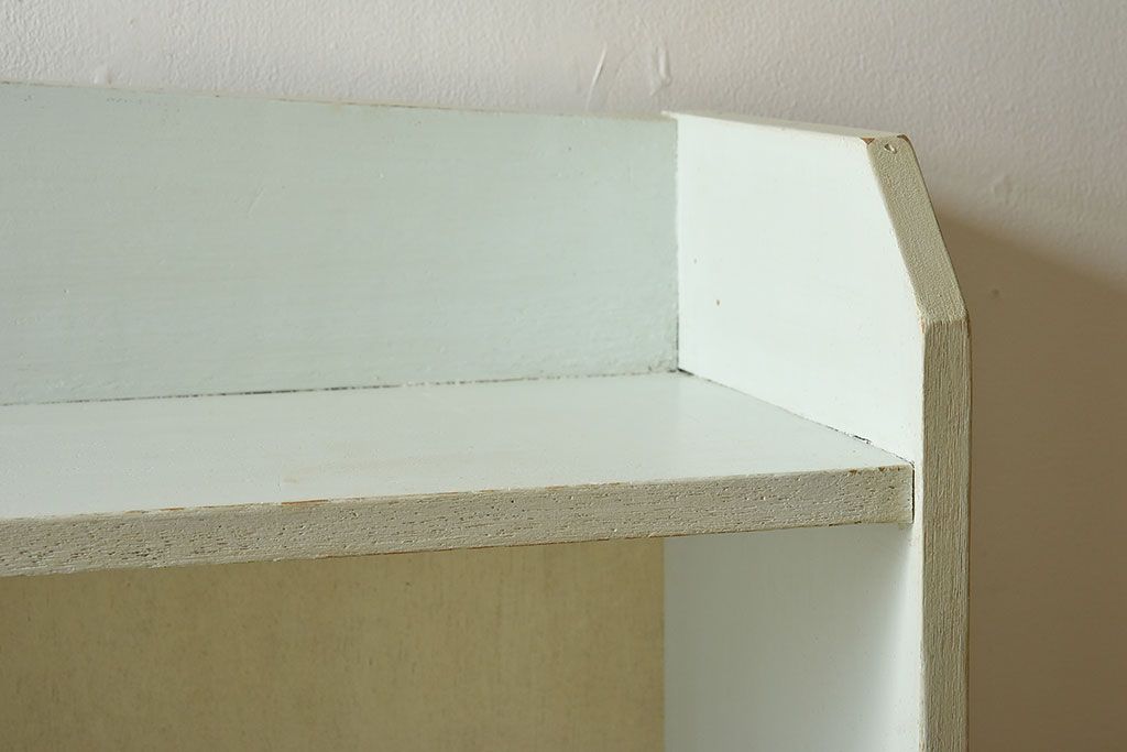 ペイント家具　さわやかなカラーが素敵な本棚(飾り棚、収納棚、ディスプレイラック、ブックケース)