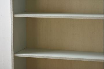 ペイント家具　さわやかなカラーが素敵な本棚(飾り棚、収納棚、ディスプレイラック、ブックケース)