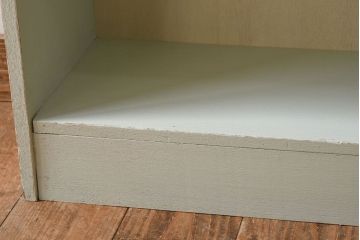 ペイント家具　さわやかなカラーが素敵な本棚(飾り棚、収納棚、ディスプレイラック、ブックケース)