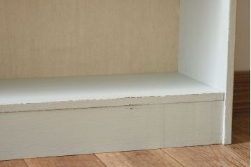 ペイント家具　さわやかなカラーが素敵な本棚(飾り棚、収納棚、ディスプレイラック、ブックケース)