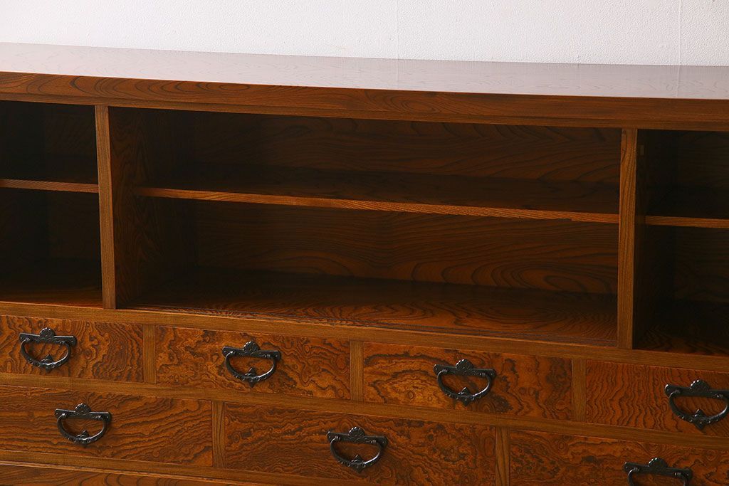 中古　伝統民芸家具　岩谷堂　和箪笥サイドボード(横型衣装箪笥)