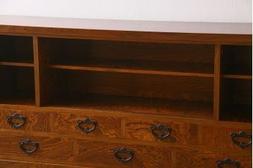 中古　伝統民芸家具　岩谷堂　和箪笥サイドボード(横型衣装箪笥)