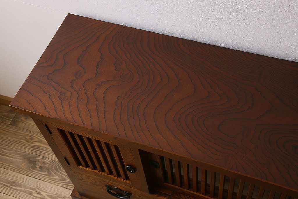 中古　伝統民芸家具　岩谷堂　和箪笥サイドボード(横型衣装箪笥)