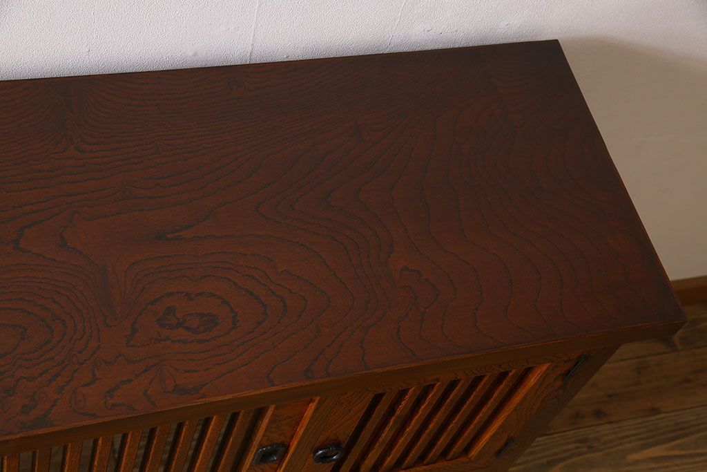 中古　伝統民芸家具　岩谷堂　和箪笥サイドボード(横型衣装箪笥)