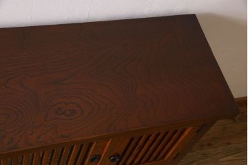 中古　伝統民芸家具　岩谷堂　和箪笥サイドボード(横型衣装箪笥)