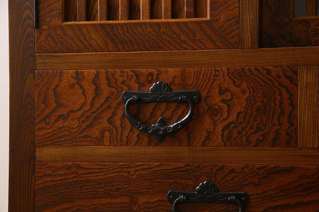 中古　伝統民芸家具　岩谷堂　和箪笥サイドボード(横型衣装箪笥)