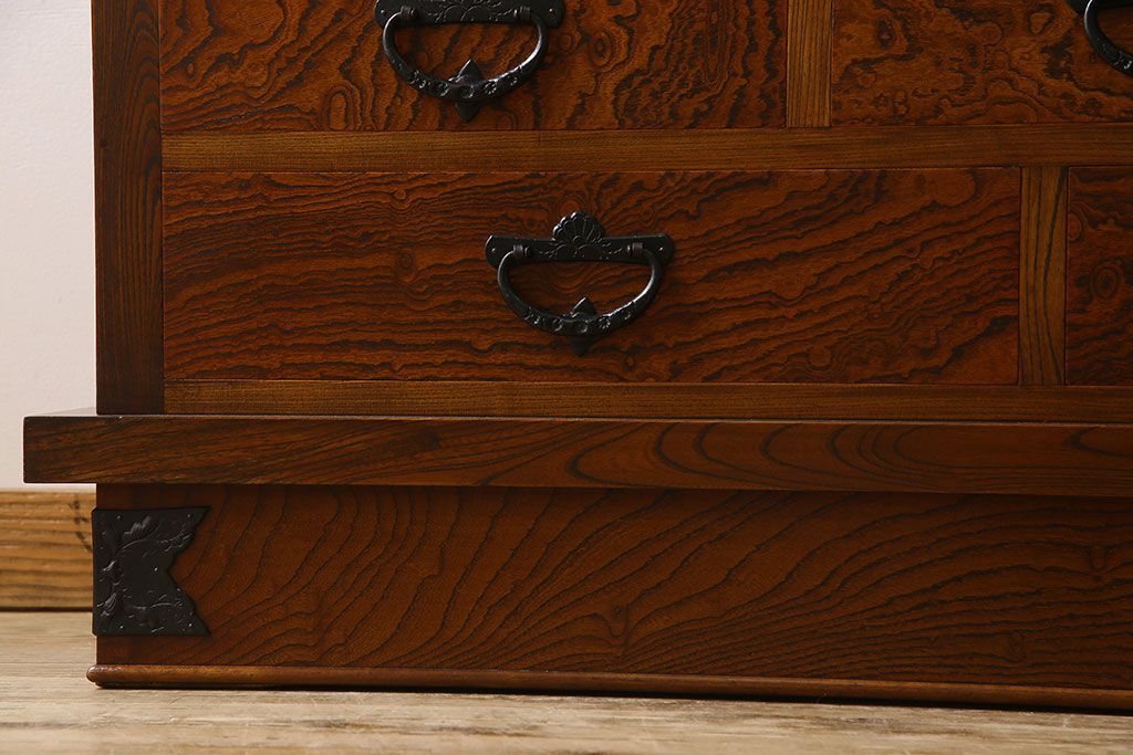 中古　伝統民芸家具　岩谷堂　和箪笥サイドボード(横型衣装箪笥)