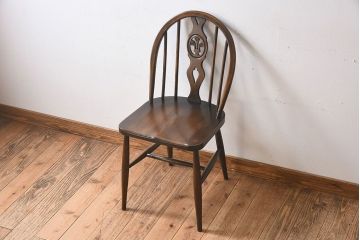 ヴィンテージ家具　イギリスビンテージ　ERCOL社(アーコール)シスルバックチェア(椅子、ダイニングチェア)