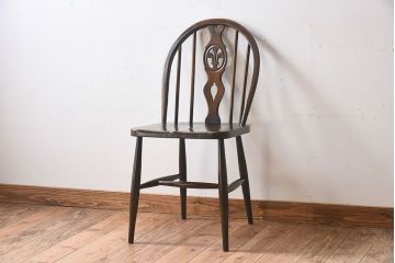 ヴィンテージ家具　イギリスビンテージ　ERCOL社(アーコール)シスルバックチェア(椅子、ダイニングチェア)(1)