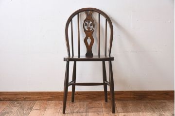 ヴィンテージ家具　イギリスビンテージ　ERCOL社(アーコール)シスルバックチェア(椅子、ダイニングチェア)(1)