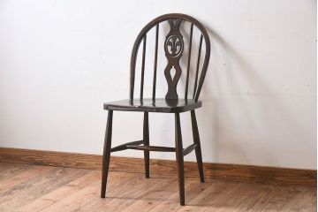 ヴィンテージ家具　イギリスビンテージ　ERCOL社(アーコール)シスルバックチェア(椅子、ダイニングチェア)(2)