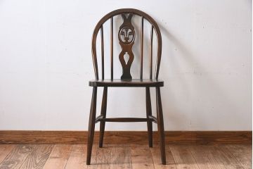 ヴィンテージ家具　イギリスビンテージ　ERCOL社(アーコール)シスルバックチェア(椅子、ダイニングチェア)