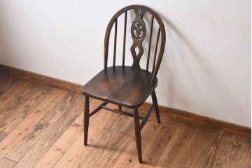 ヴィンテージ家具　イギリスビンテージ　ERCOL社(アーコール)シスルバックチェア(椅子、ダイニングチェア)