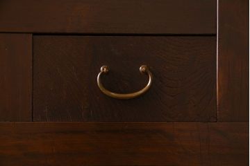 アンティーク家具　古民具・骨董　六尺　和モダンスタイル　古い重ね水屋箪笥(食器棚、収納棚)