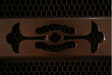 アンティーク家具　古民具・骨董　六尺　和モダンスタイル　古い重ね水屋箪笥(食器棚、収納棚)