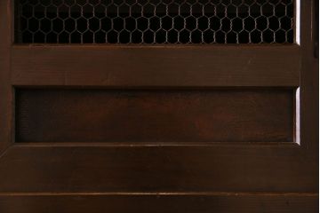 アンティーク家具　古民具・骨董　六尺　和モダンスタイル　古い重ね水屋箪笥(食器棚、収納棚)