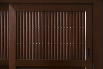 アンティーク家具　古民具・骨董　六尺　和モダンスタイル　古い重ね水屋箪笥(食器棚、収納棚)