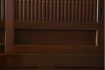 アンティーク家具　古民具・骨董　六尺　和モダンスタイル　古い重ね水屋箪笥(食器棚、収納棚)