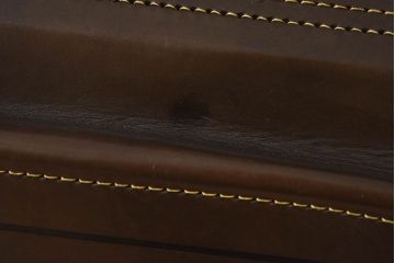 和製アンティーク　大振り　上質な本革トランク(収納箱)