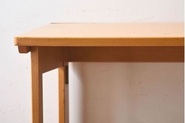 ヴィンテージ家具　イギリスビンテージ　温か味のある色味が素敵な折り畳みデスク(机、在宅ワーク、在宅用作業台)