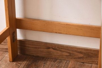 ヴィンテージ家具　イギリスビンテージ　温か味のある色味が素敵な折り畳みデスク(机、在宅ワーク、在宅用作業台)