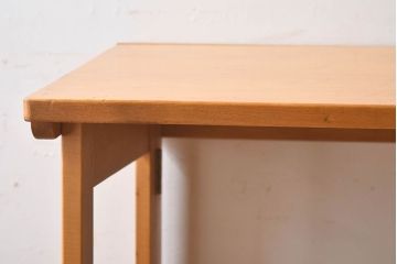 ヴィンテージ家具　イギリスビンテージ　温か味のある色味が素敵な折り畳みデスク(机、在宅ワーク、在宅用作業台)(2)