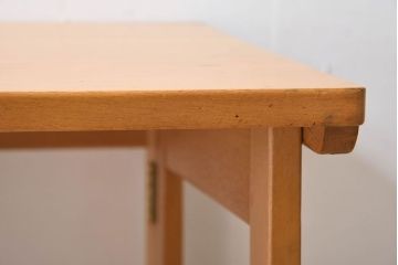 ヴィンテージ家具　イギリスビンテージ　温か味のある色味が素敵な折り畳みデスク(机、在宅ワーク、在宅用作業台)(2)