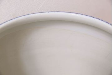アンティーク雑貨　アンティーク　山水図　古い瀬戸火鉢(鉢カバー)(2)
