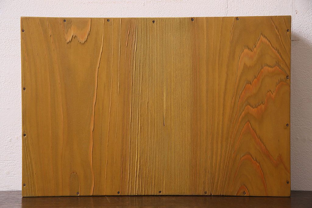 アンティーク雑貨　昭和レトロ　古い木製のアンティークコレクションボックス(ガラスケース・収納箱)(1)