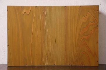 アンティーク雑貨　昭和レトロ　古い木製のアンティークコレクションボックス(ガラスケース・収納箱)(1)