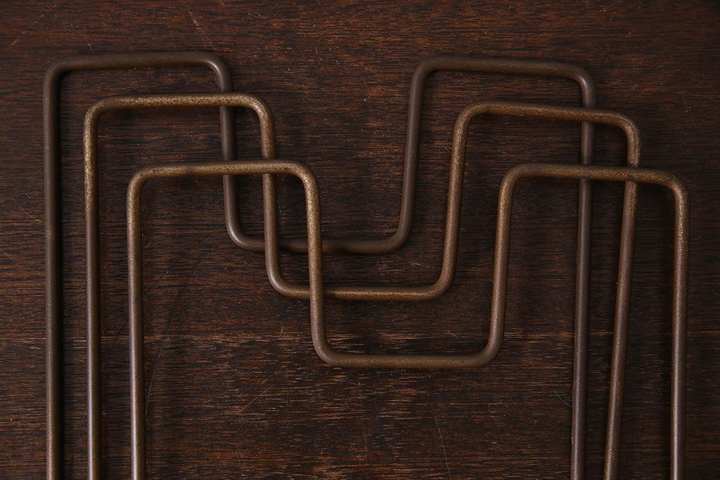 アンティーク雑貨　アンティーク　昭和レトロ　シンプルな本立て(2)