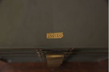 ヴィンテージ家具　ビンテージ　ネームプレート取っ手付き　スチール製小引き出し(小物入れ、小物収納)(1)