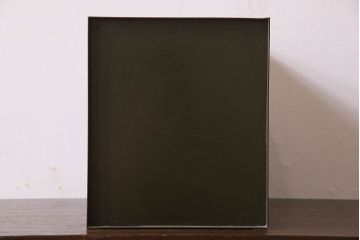 ヴィンテージ家具　ビンテージ　ネームプレート取っ手付き　スチール製小引き出し(小物入れ、小物収納)(1)